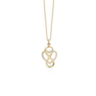 Aagaard forever love halskæde i 8 kt. guld – 04322930-45