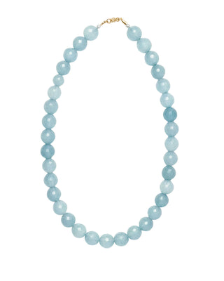 Hultquist Azure Jade Strand halskæde i forgyldt sølv – 05917 G