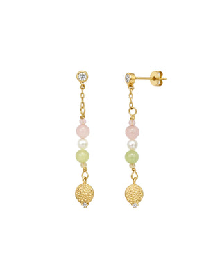 Hultquist Serene Pearl Drop øreringe i forgyldt sølv – 05927 G