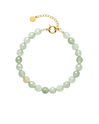 Hultquist Aura Aventurine armbånd i forgyldt sølv – 05931 G