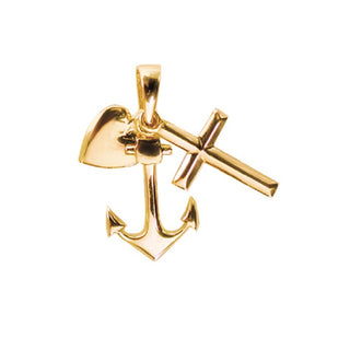 Aagaard - Vedhæng Tro, Håb og Kærlighed 8 kt. guld