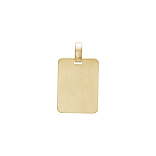 Aagaard gravérplade vedhæng i 8 kt. guld 15,5 x 21 mm – 0881101