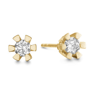 Eternity by Aagaard 8 kt øreringe med 2 x 0,05 ct.