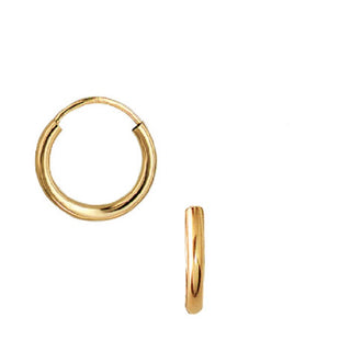 Aagaard - kreoler 13 mm 8 kt. guld