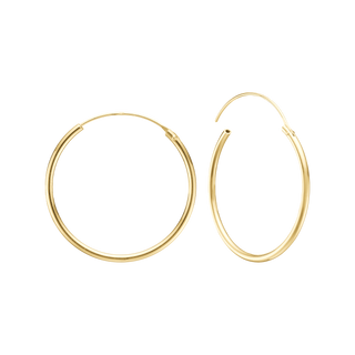 Aagaard 8 kt. creoler 24,5mm, tråd 1,4mm med vippelås – 0899825 – '0899825