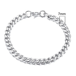 Bracelet steel 21 cm. 102033-S