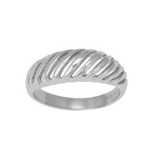 Rhd. sølv ring  Str.54