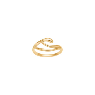 Forgyldt sølv ring AURA52 str. 56