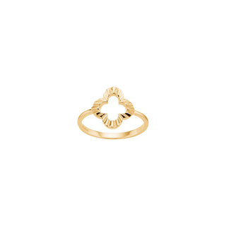 Forgyldt sølv ring CLOVERA52 str. 56