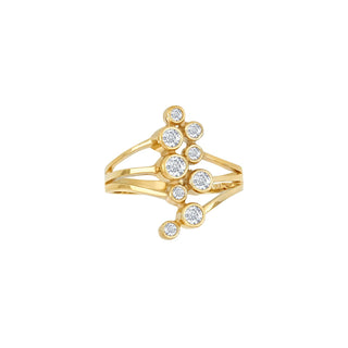 8kt. guldring m/cz