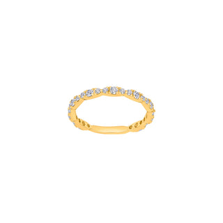 8kt. guldring m/cz