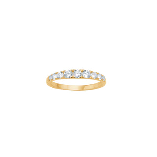 8kt. guldring m/cz