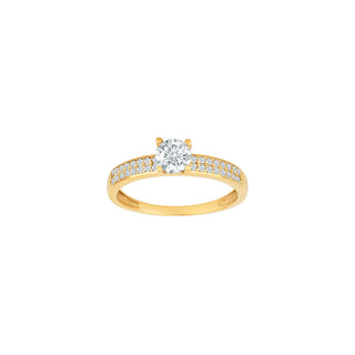 8kt. guldring m/cz