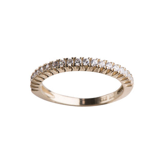 8kt. guldring m/cz