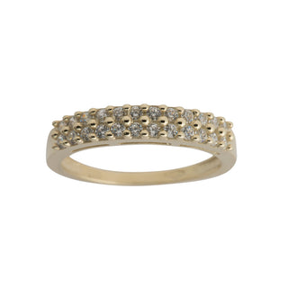 8kt. guldring m/cz