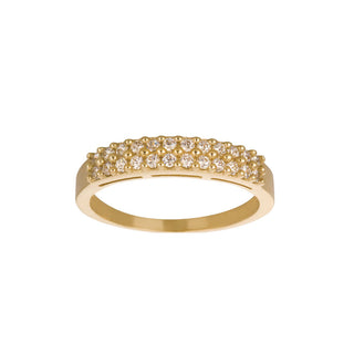 14kt. guldring m/cz