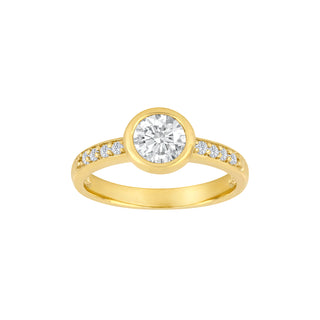 8kt. guldring m/cz