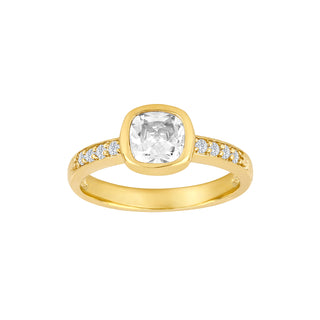 8kt. guldring m/cz
