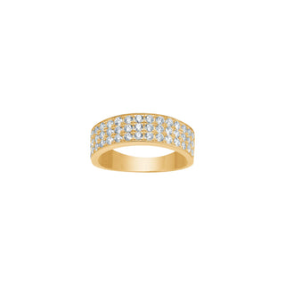 8kt. guldring m/cz
