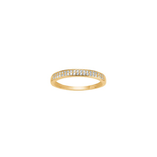 8kt. guldring m/cz