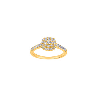 8kt. guldring m/cz