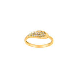 8kt. guldring m/cz