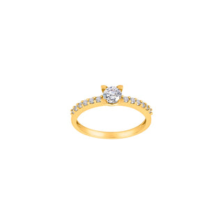 8kt. guldring m/cz