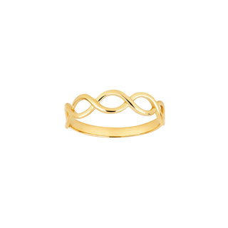 14kt. guldring uendelighed