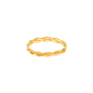 8kt. guldring  snoet