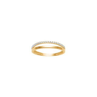 8kt. guldring m. cz