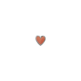 Stine A - Love Heart Coral i sølv 1181-00-Coral
