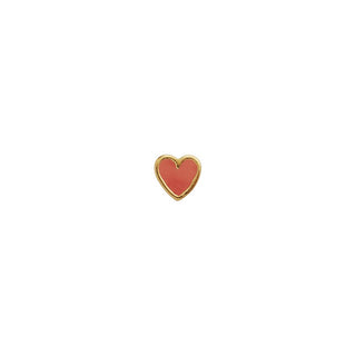 Stine A - Petit Love Heart Coral i forgyldt 1181-02-Coral