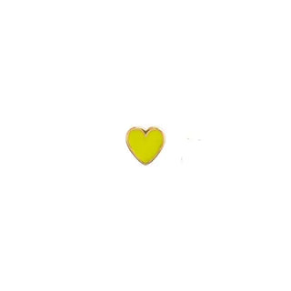 Stine A ørering Petit Love Heart Neon Yellow 1181-02-NeonYellow