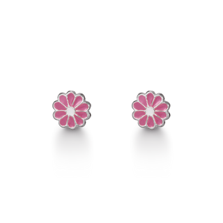 Aagaard ørestikker til Børn Emalje Blomst sølv – 11923800-97