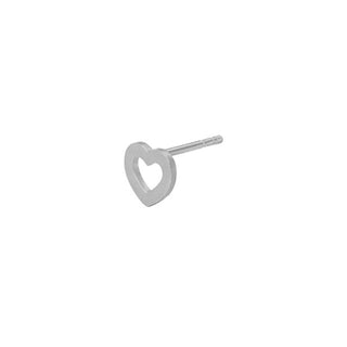 Stine A - Petit open love heart ørering 1261-00-S