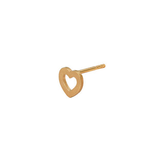 Stine A - Petit open love heart ørering 1261-02-S