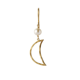 Stine A Bella Moon With Pearl ørering 1282-02-S
