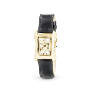 Christina Dame Ur - Blankpoleret Forgyldt m. 117 Hvide Diamanter 140-2GWBL