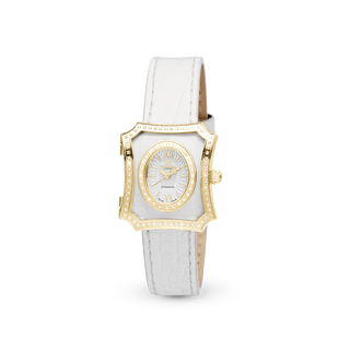 Christina Dame Ur - Blankpoleret Forgyldt m. 90 Hvide Diamanter 145-2GWW