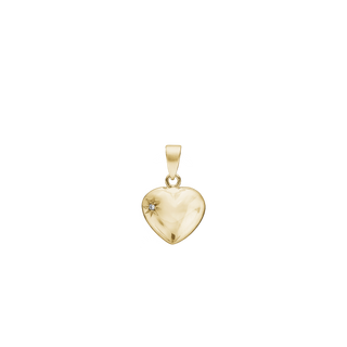 Aagaard hjerte vedhæng i 14 kt. guld med 0,01 ct. diamant – 1487002-2