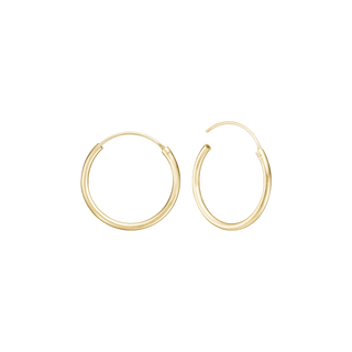Aagaard 14 kt. creoler 17,5mm, tråd 1,2mm med vippelås – 1499816 – '1499816