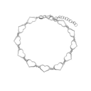 Aagaard armbånd med hjerter i sølv – 1601-S-S15