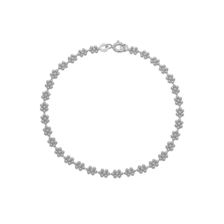 Aagaard armbånd med blomster i sølv – 1601-S-S22