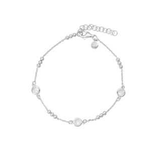 Aagaard armbånd med kugler og cz i sølv – 1601-S-S42