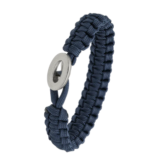 From Soldier to Soldier armbånd blå med Brushed Link-lås i stål – 2604-FSTS-BLU-S06