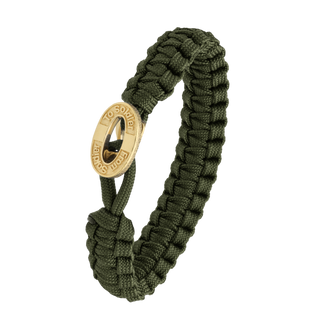 From Soldier to Soldier armbånd grøn med Oxideret-lås i forgyldt stål – 2604-FSTS-GRE-G10
