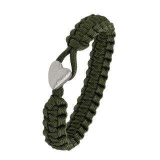 From Soldier to Soldier armbånd grøn med Heart-lås i stål – 2604-FSTS-GRE-S05