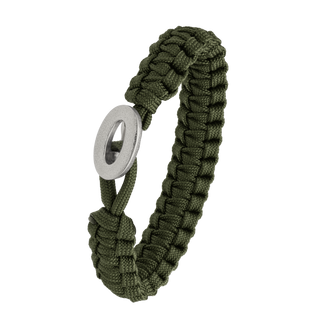 From Soldier to Soldier armbånd grøn med Brushed Link-lås i stål – 2604-FSTS-GRE-S06