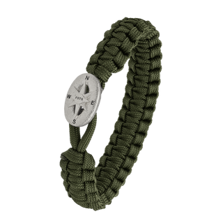 From Soldier to Soldier armbånd grøn med Compass-lås i stål – 2604-FSTS-GRE-S09