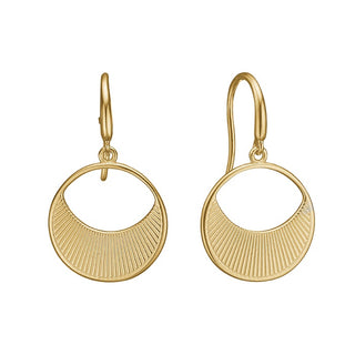 Aagaard - Solopgang øreringe 8 kt. guld